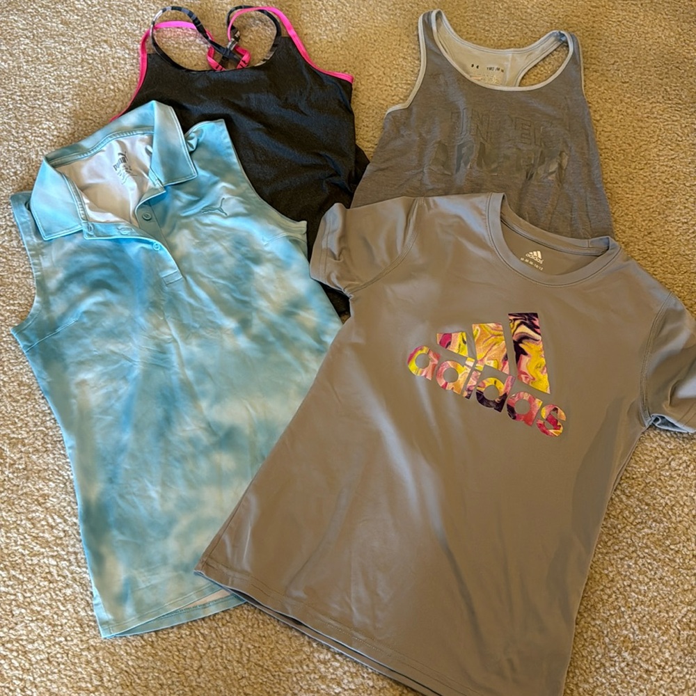 Girls athletic tops